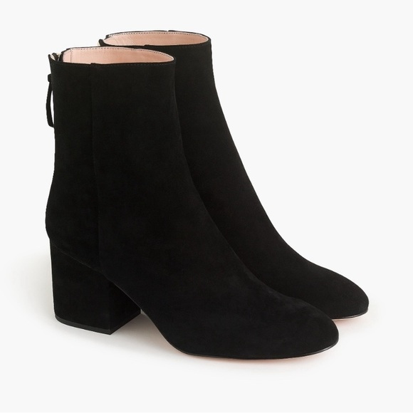 J. Crew Shoes - J. Crew Sadie Ankle Boots in Black Suede K0055. Size 10.